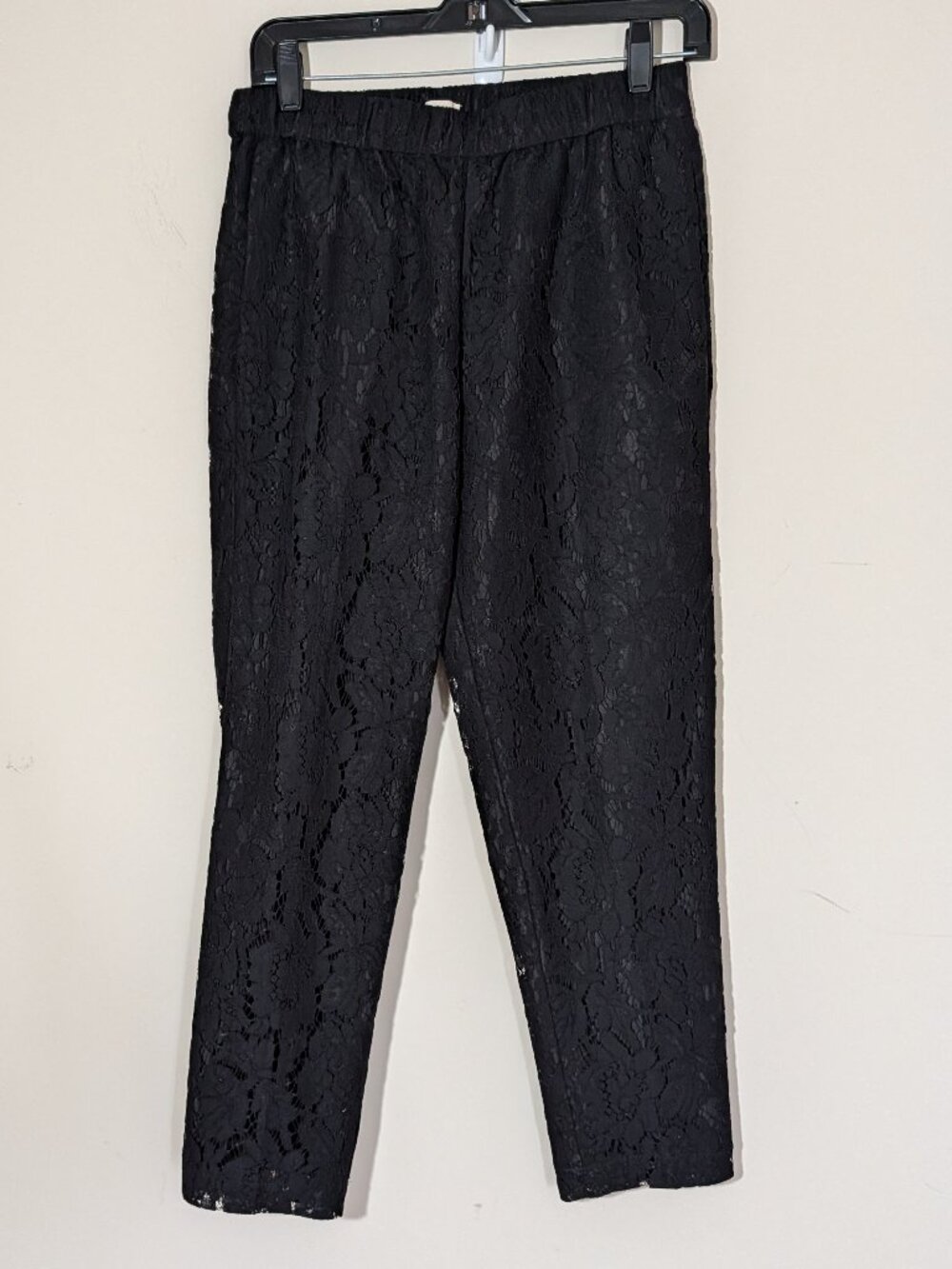 J. Crew Pull On Lace Pants Black Size 4